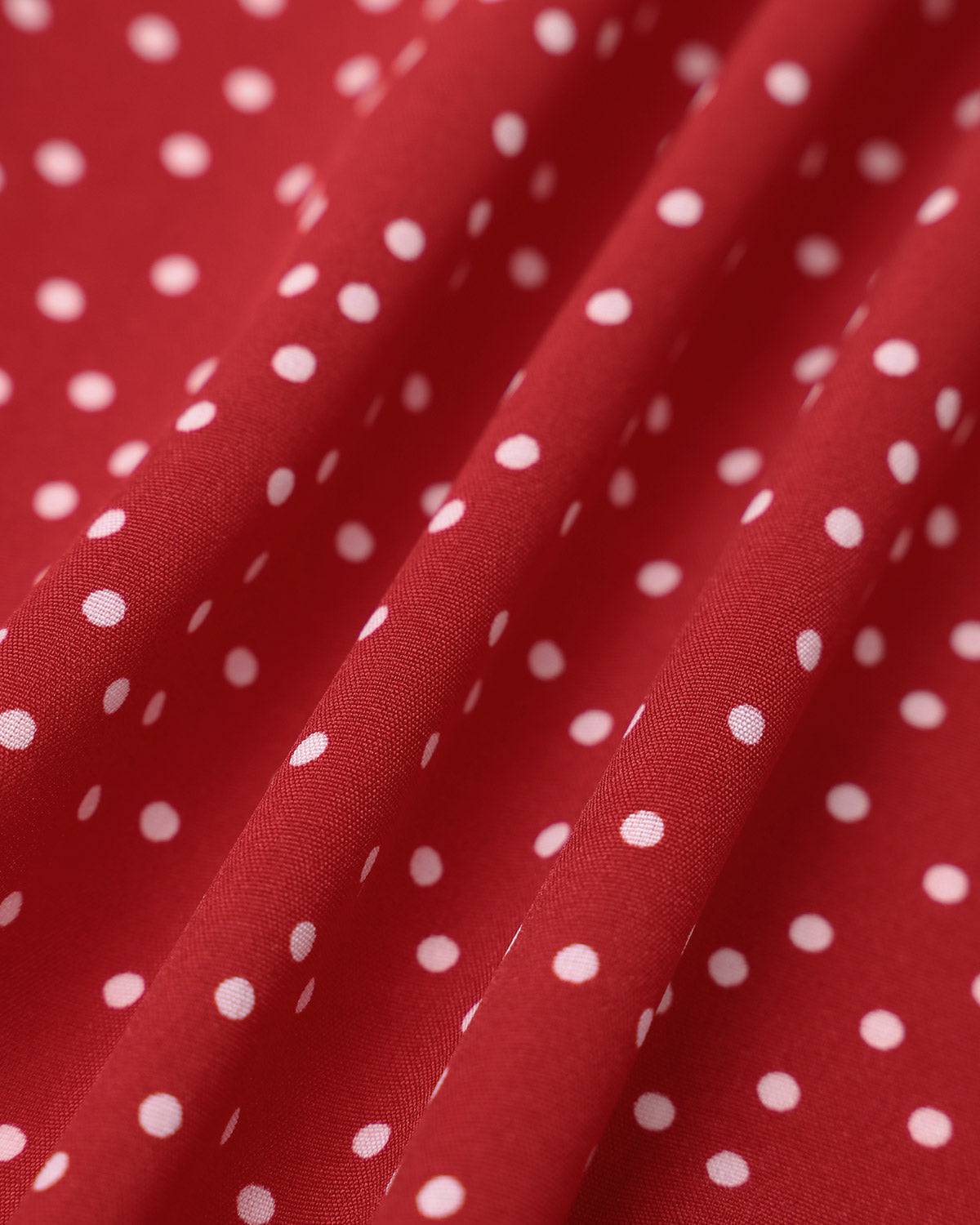 Polka Dot Ruffle Wrap Dress